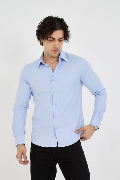 jack carisma Cămașă pentru bărbați, din bumbac elastic, slim fit