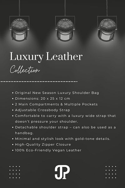 POLOGRAND London Original Just Polo Collection Luxury Soft Leather Stylish Hand and Shoulder Bag with Adjustable Cross Strap