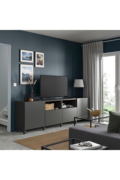 IKEA TV Sehpası, Fren Raylı, Genişlik: 240 cm  Derinlik: 42 cm  Yükseklik: 74 cm