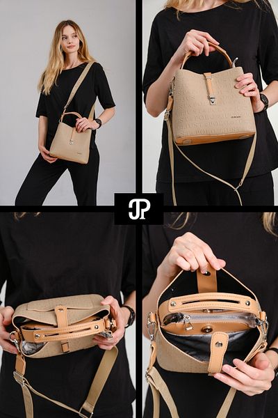 POLOGRAND London Original Just Polo Collection 4 Compartment Luxury Soft Leather Adjustable Cross Strap Shoulder Bag