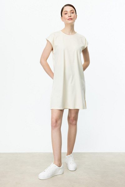 On Fashion On Fahion Zero Collar Long Basic Tunic Bluz