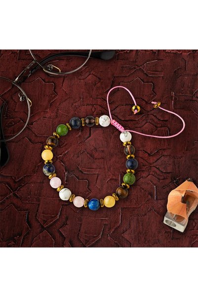 Saff Doğal Taş Certified Natural Stone Student Success Bracelet Stair Closure