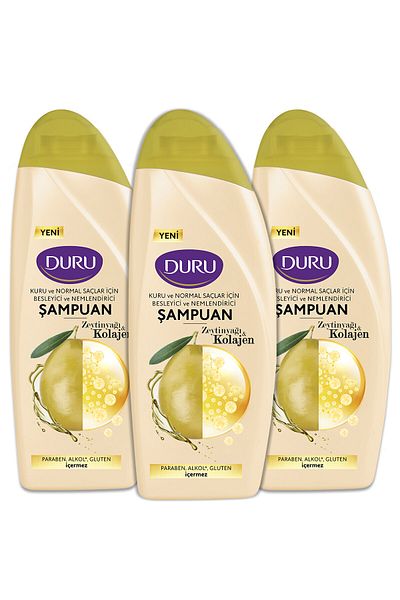 Duru Olive Oil & Collagen Shampoo for Dry and Normal Hair 3X500 ml