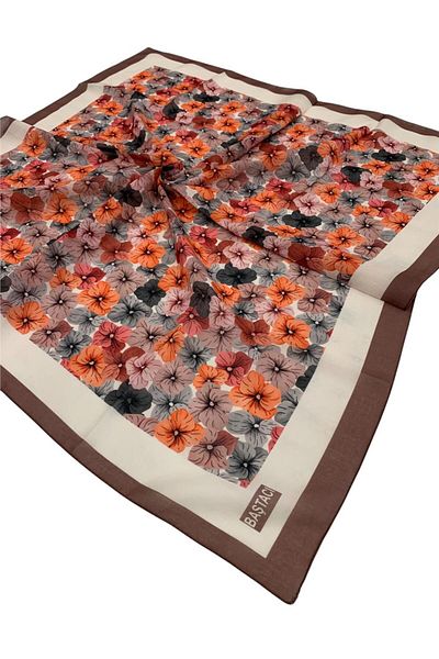 Nine Baştacı Soft 0110 Καφέ Φουλάρι