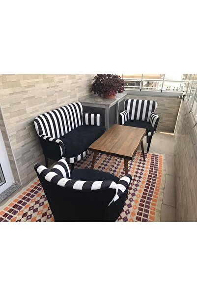 Azra Aksesuar Çay Seti Oturma Grubu Oturma Takımı Koltuk Takımı Ahşap Mobilya...