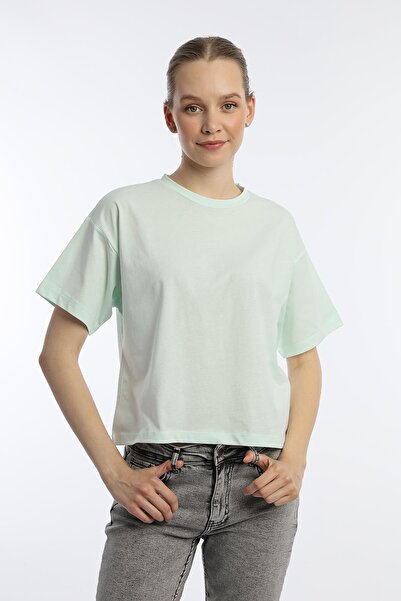 Polo State Tricou Crop Oversize pentru damă, verde