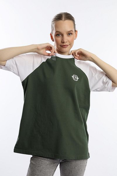 Polo State Tricou de bază cu mâneci raglan pentru femei, kaki