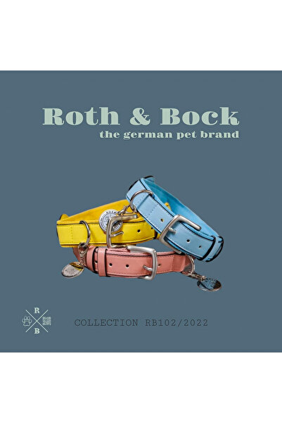 Roth & Junius Zgardă GPS pentru câini Roth & Bock cu husă, piele PU/nailon/metal, albastră, mărimea M