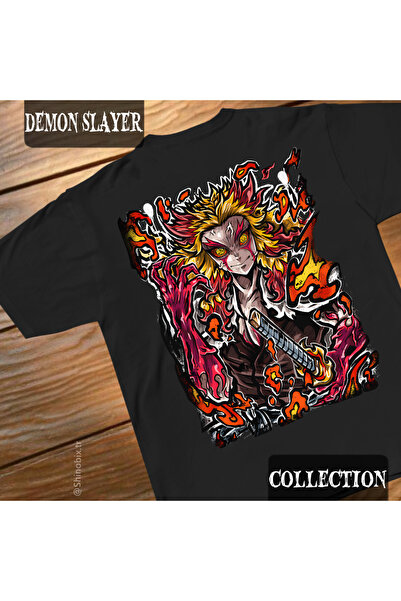 SHINOBIX Demon Slayer anime majica sa nadopisom Rengoku Kyojuro iz serije Upp...