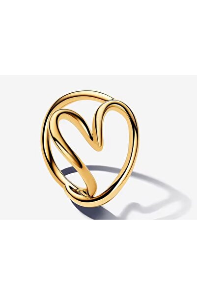 POSEİDONS JEWELLERY Poseidons Jewellery Doğal Şekilli Gold Renk Kalp s925 Tar...