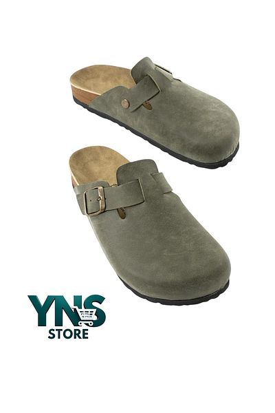 Ynsstore Νέα σεζόν Νέο μοντέλο Boston Slippers Unisex Χακί Χρώμα