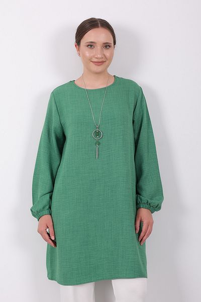 Linvey Summer Women's Tunic Casual Thin Sofia Linen Necklace Tunic with Wide Size Options