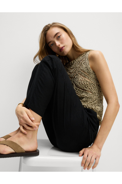 Marks & Spencer Tapered Fit Keten Pantolon