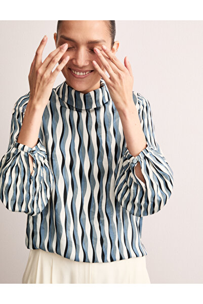 Marks & Spencer Boğazlı Yaka Uzun Kollu Bluz