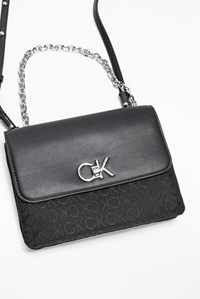 Calvin Klein Kabelka Dámská / Dívka Černá Jacquard Mono