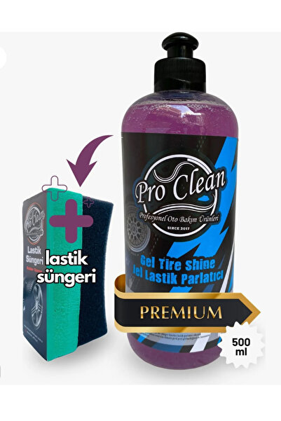 Genel Markalar Jel Lastik Parlatıcı 500 ml Ve Uygulama Süngeri