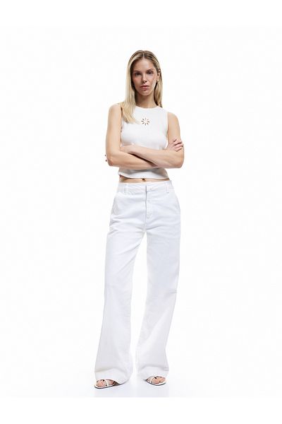 Koton Εσωρούχο με λαιμόκοψη Skinny Cotton Corded