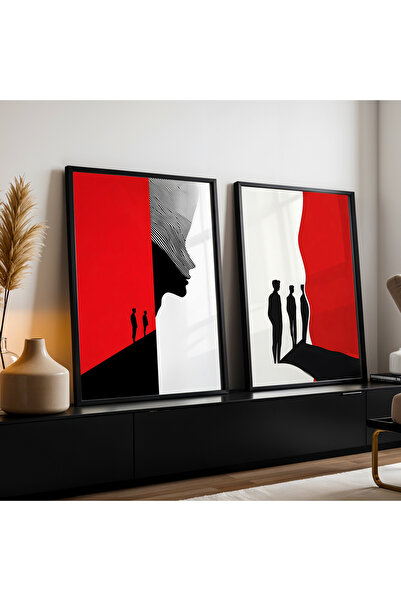 HİGUERA Μοντέρνα Σιλουέτα Τέχνης Φυσικό Ξύλινο Πλαίσιο Τοίχου