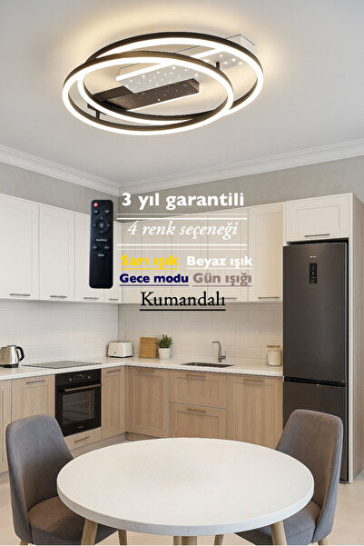 Lucent Avize Çift Yuvarlak Tasarım Şık Konforlu Ledli Avize