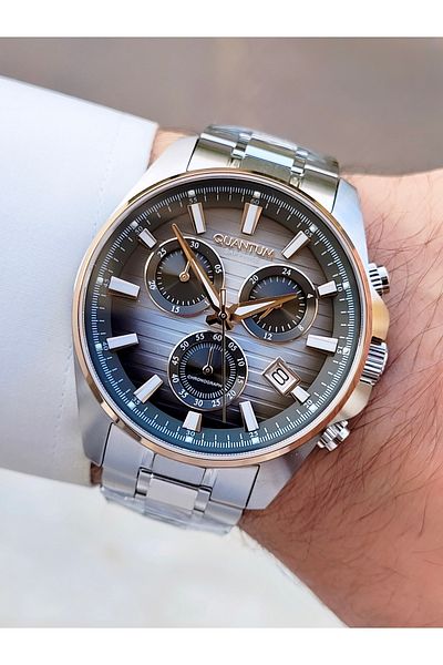 Quantum Functional 10 ATM Waterproof Men's Wristwatch