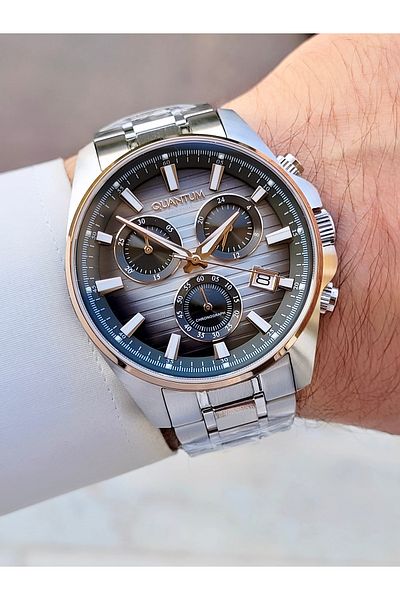 Quantum Functional 10 ATM Waterproof Men's Wristwatch