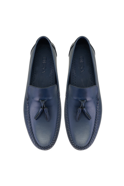 Desa Чоловічі шкіряні мокасини Cralar Lacivert