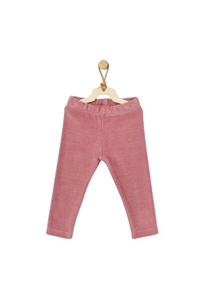 andywawa Ac22365Rp Street Style Velvet Baby Pants Dark Pink
