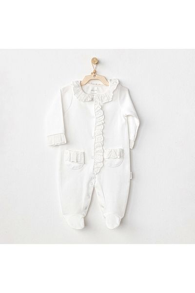 andywawa AC24595 Dükenek Baby Onesie - Ecru