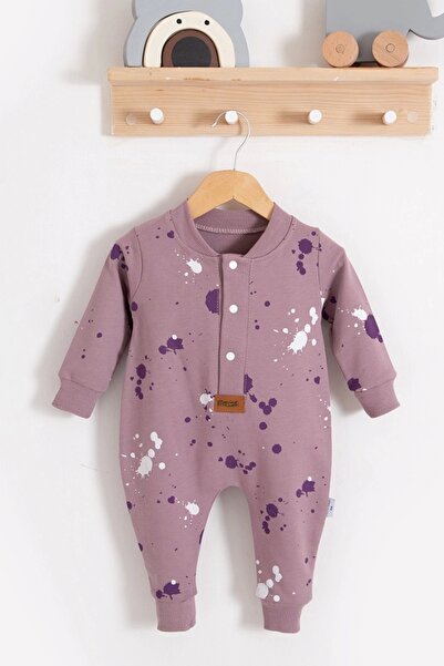 CNDR 3-18 Months Baby Girl Jumpsuit Polka Dot Lilac