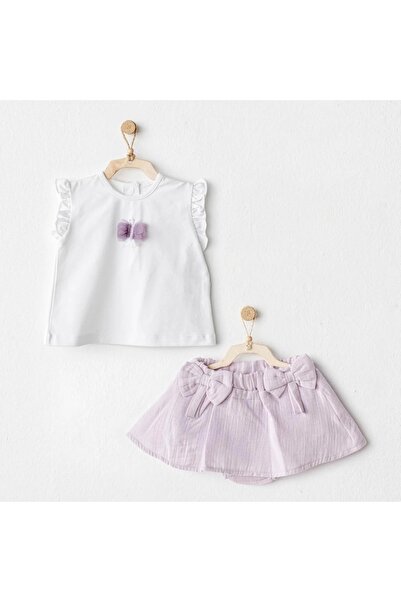 andywawa مجموعة الفراشة السحرية للأطفال مكونة من قطعتين باللون الأرجواني