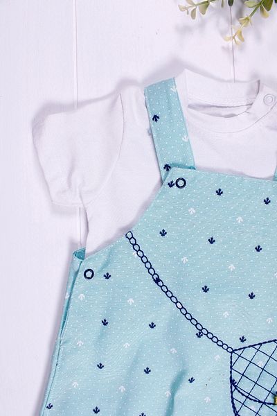 candar 3-9 Months Baby Girl Romper Bag Green with Badili