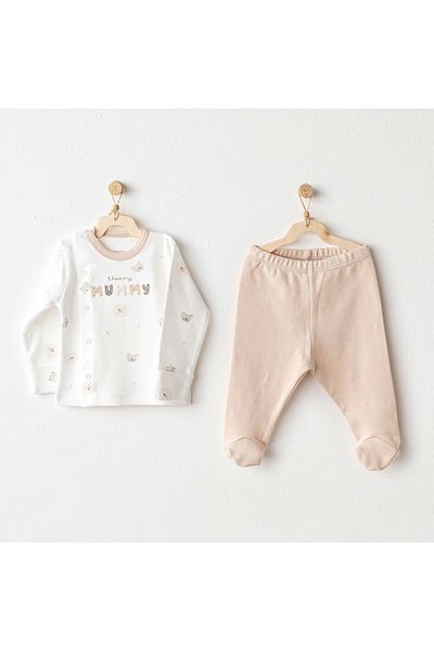 andywawa 2-Piece Zıbian Set - Beige: Wonderful Animals Design