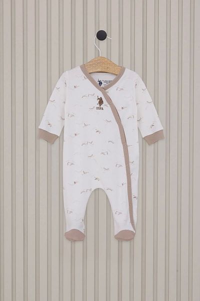 Akm Life U.S. Polo Baby Jumpsuit Usb2019 Cream