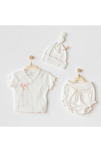 andywawa Ac25899 3-Piece Basic Baby Set Ecru