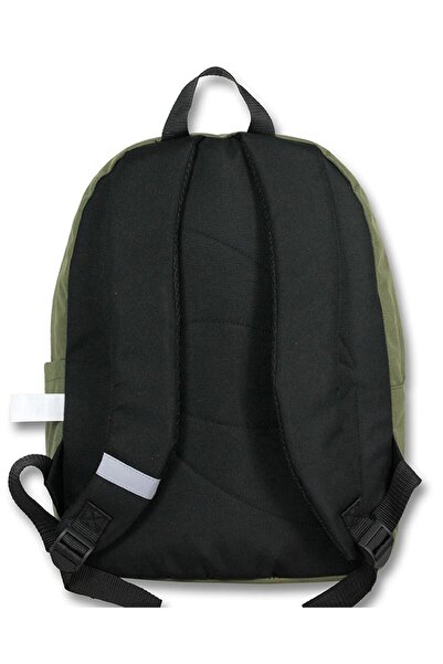 ÜMİT ÇANTA Cennec İki Gözlü Haki Yeşil Su Geçirmez Kumaş Okul Günlük Seyahat Sırt Çantası - Çocuk Genç Yetişkin