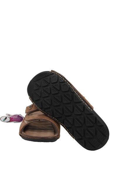 Forelli 49107 Ανδρικές παντόφλες από γνήσιο δέρμα - Άμμος