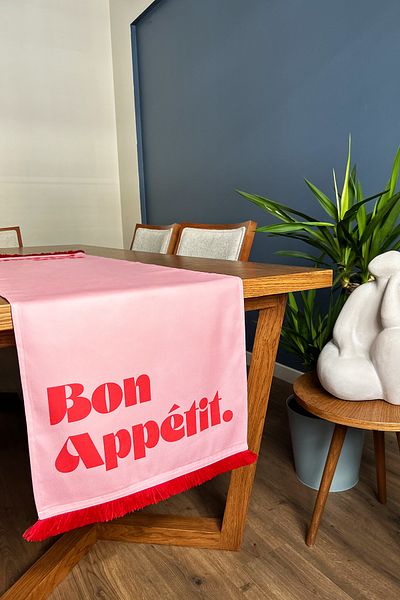 Alseko Concept Red Tassel, Bon Appetit Pattern 40X140Cm Runner