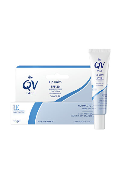 Qv كيوفي مرطب شفاه بعامل وقاية من الشمس 30 - 15جم