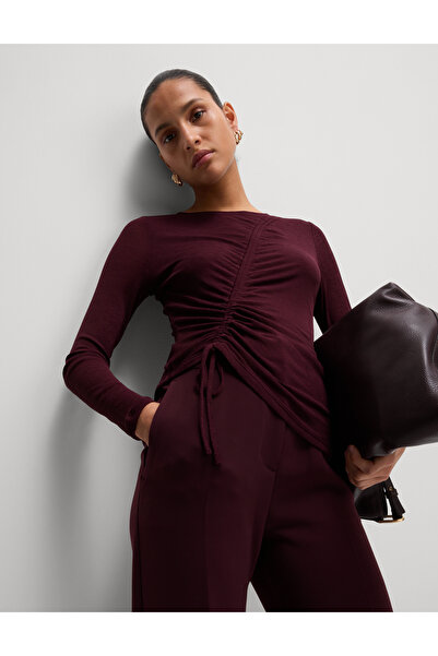 Marks & Spencer Uzun Kollu File Büzgü Detaylı Bluz