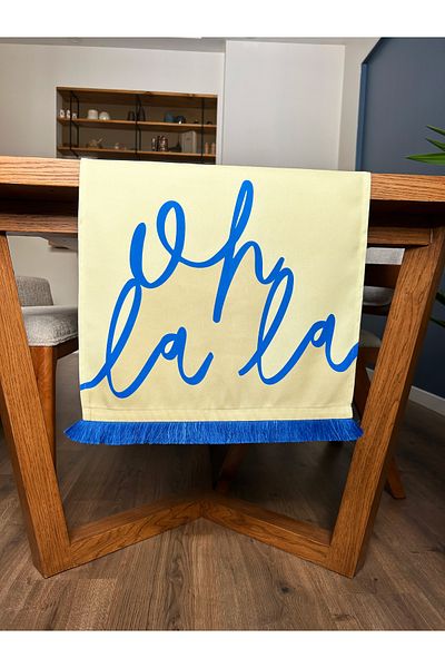 Alseko Concept Saks Tasseled, Oh La La Pattern 40X140Cm Runner