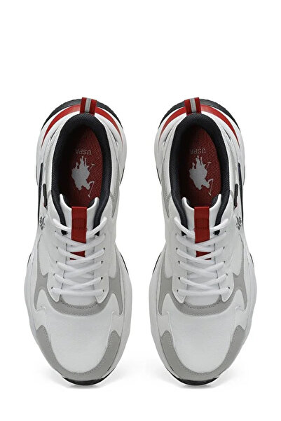 U.S. Polo Assn. Чоловічі кросівки US Polo Assn SOLIDAR 3PR зі шнурками БІЛІ