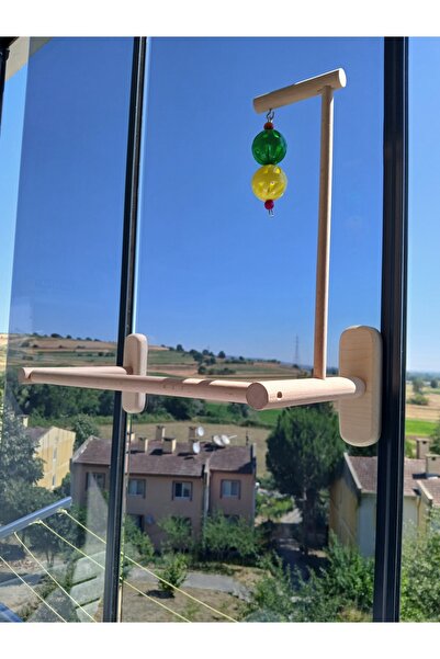 ADAPATİ PET Tunnel with 6 Suctions on the Glass Front for Large Types of Parrot, Alexander Parrot, Etc.