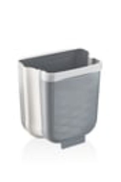Leony Foldable Hanging Accordion Bathroom Kitchen Countertop Trash Can Box 6 Lt
