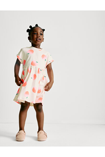 Marks & Spencer ​Pamuk Karışımlı Baskılı Tişört Elbise - 2-8 Yaş​