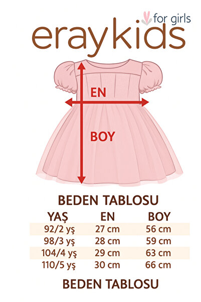 Eray Kids Jakarlı Pileli Yaprak Desenli Kız Çocuk Abiye Elbise