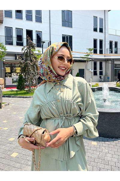 W WARGA بدلة صيفية بجيب مجمّع على الصدر وتنورة