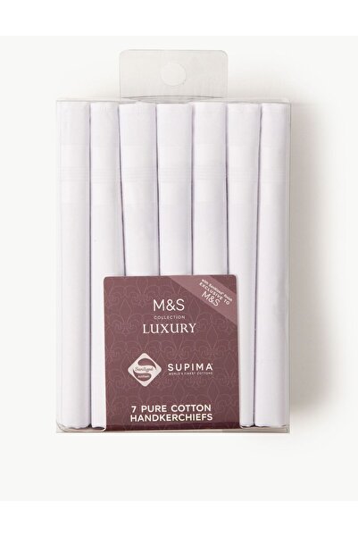 Marks & Spencer Saf Pamuklu 7'li Mendil Seti