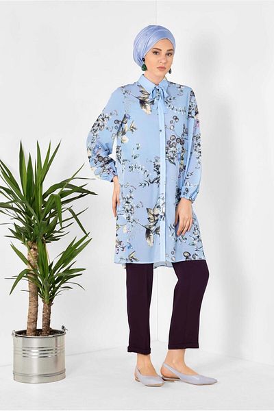 Alvina TUNICA DE PALURI CU MODEL DE FLORI 4910