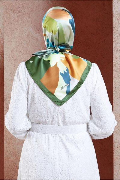 Alvina Ψηφιακό κασκόλ ALVİNA 3288 Model