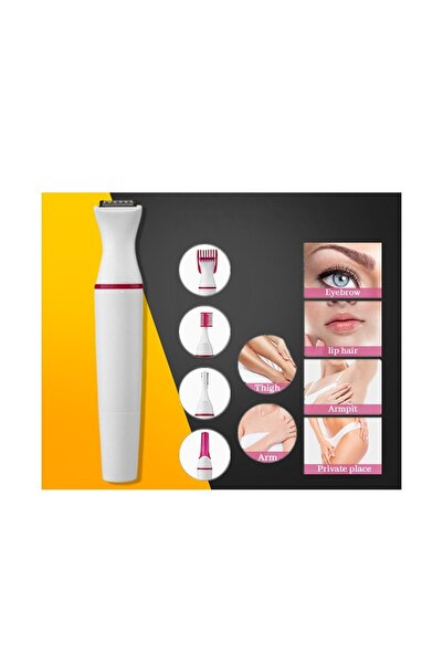 Generic Sensitive Precision Hair Removal Trimmer White/Pink – Facial, Bikini Line & Body Grooming for Women